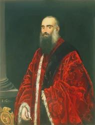 Porträtt av en Contarini-prokurator, troligen Giovanni Paolo Contarini (d.1604)